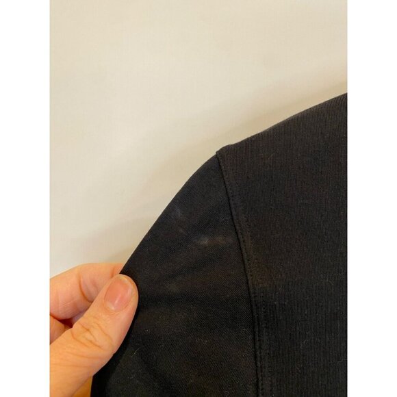 Lululemon 4 Black Short Sleeve Time To Restore Tie Front Crop Tee - Picture 6 of 8